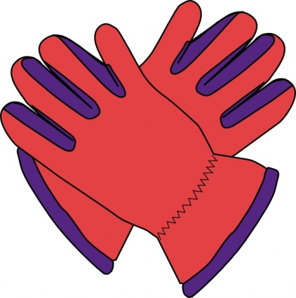Pix For > Red Mittens Clipart