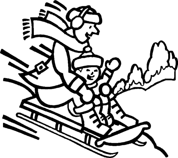 Coloring Pages Winter Activities - Winter Coloring pages of ...