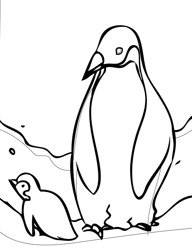 emperor penguin Colouring Pages (page 2)