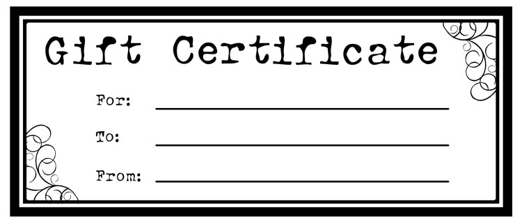 clipart gift certificate template - photo #19