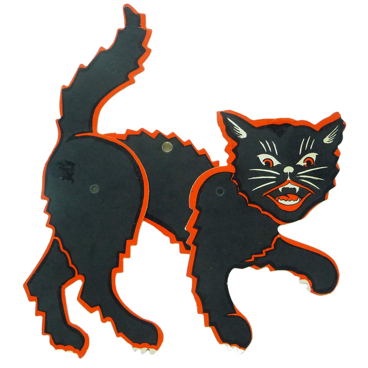 Vintage BLACK CAT Halloween Decoration (1960?s) H. E. Luhrs ...