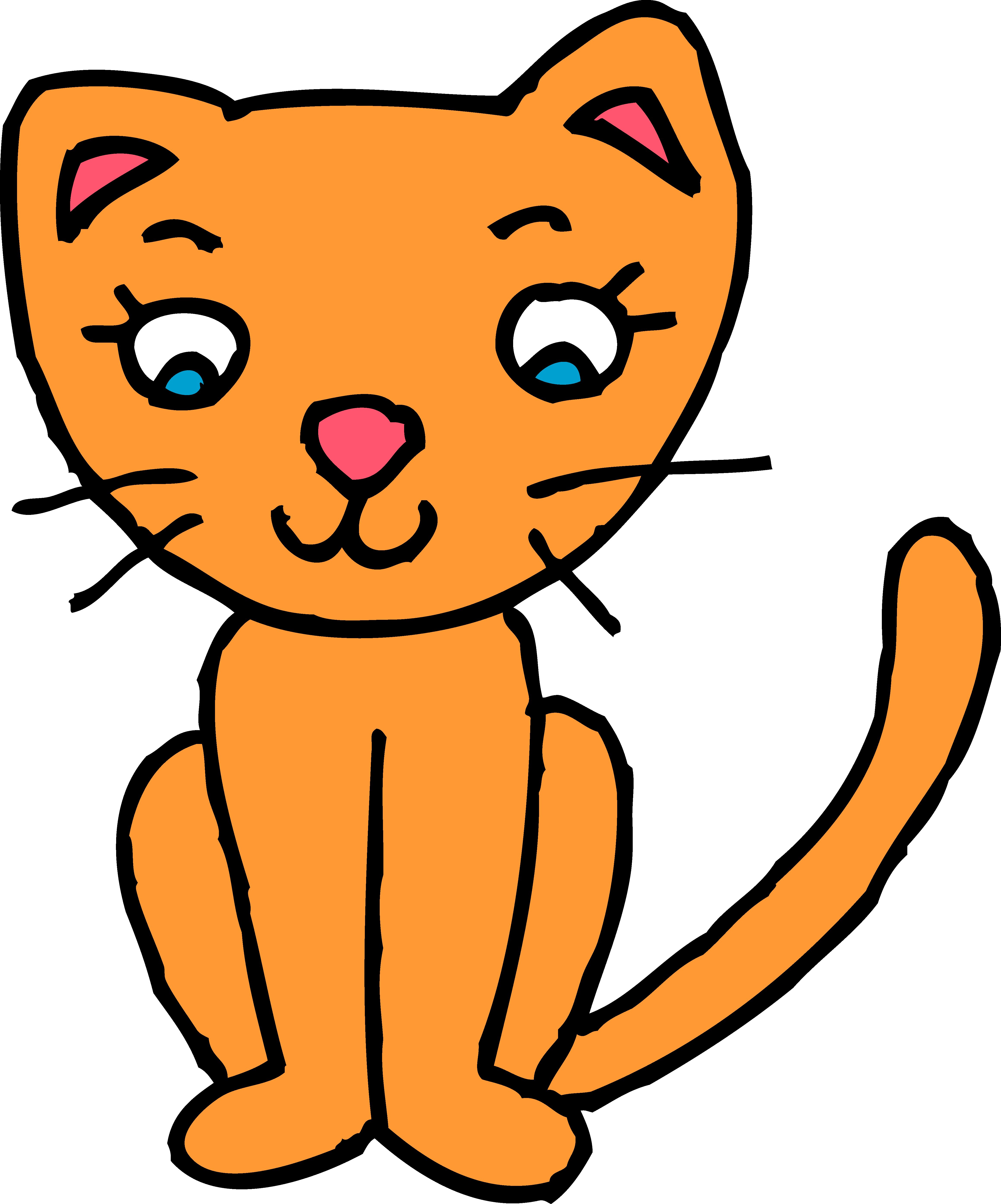 Cute Orange Kitty Cat Clipart | Clipart Panda - Free Clipart Images