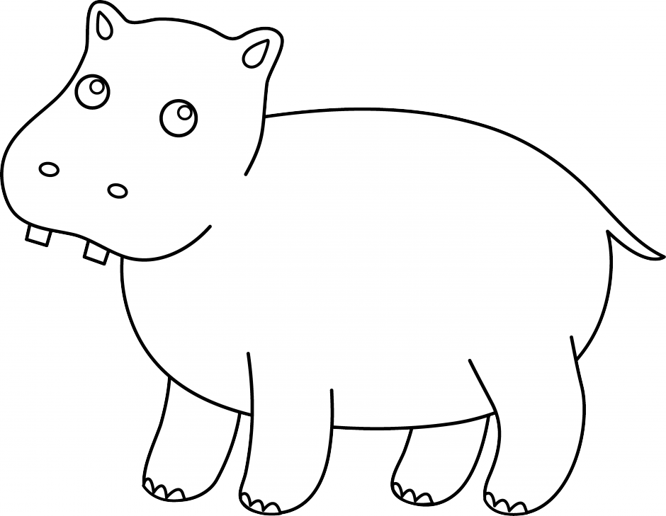 Hippo Coloring Page Coloring Pages Amp Pictures IMAGIXS 233368 ...