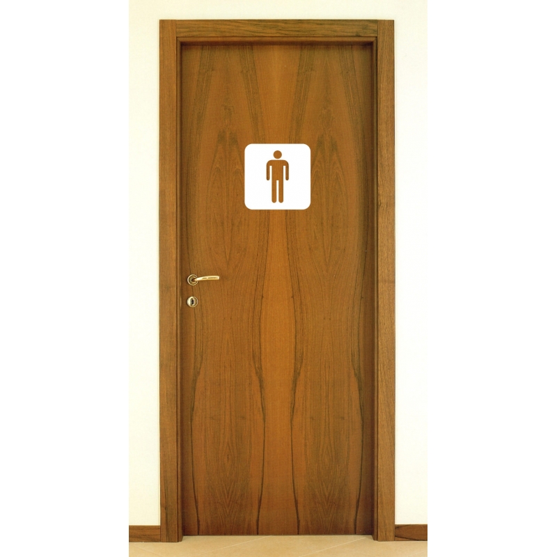 TOILET BATHROOM RESTROOM DOOR SIGN VINYL STICKER DECAL LADIES ...
