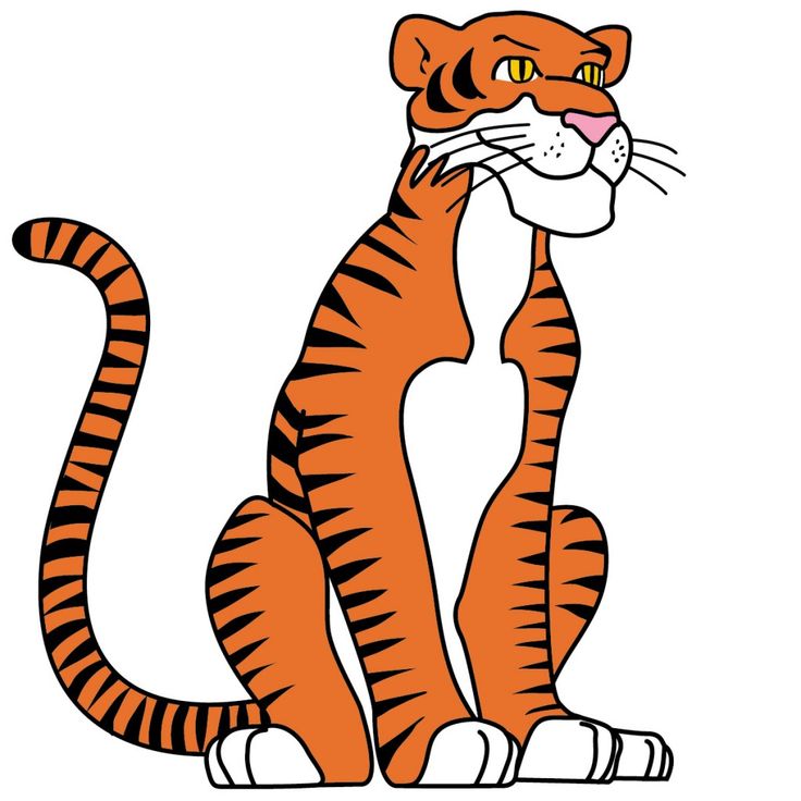 A Tiger Cartoon Clip Art | Fun Ideas | Pinterest
