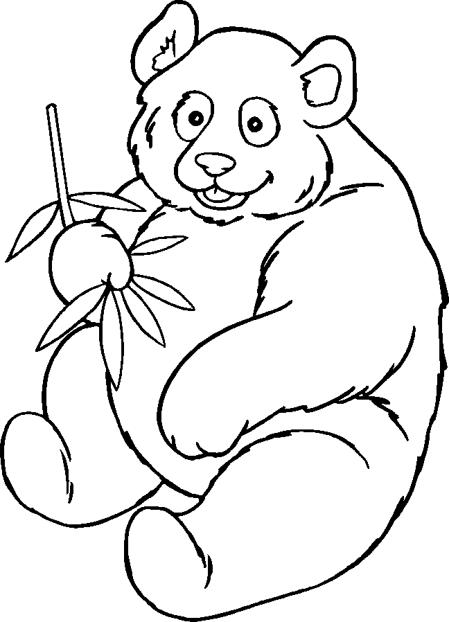 panda bear pictures coloring pages - photo #19