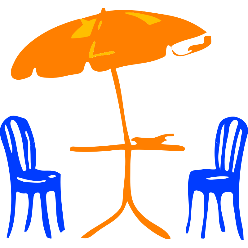 Clipart - Architetto -- sedia e ombrelloni