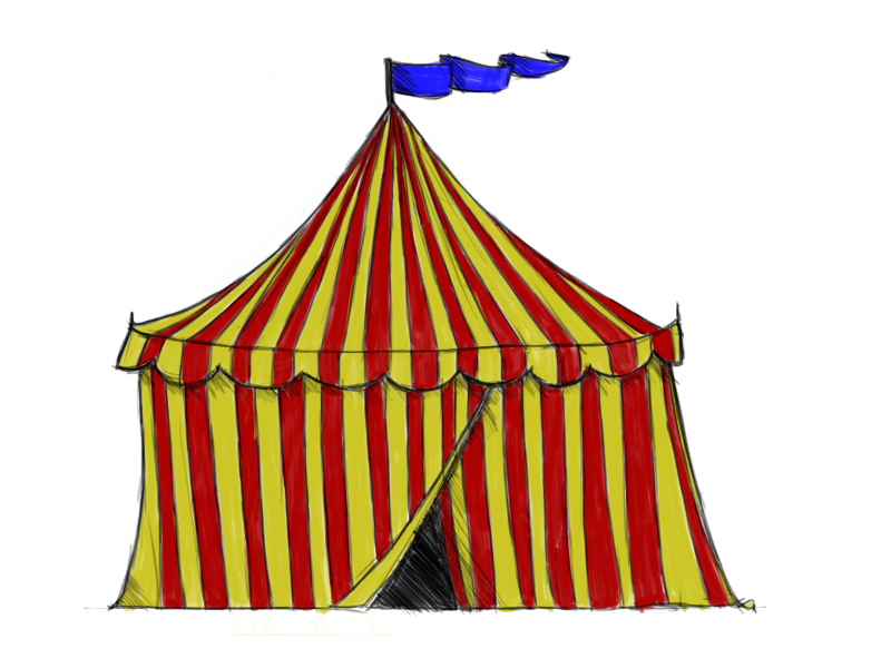 How-to-Draw-a-Circus-Tent-Step ...