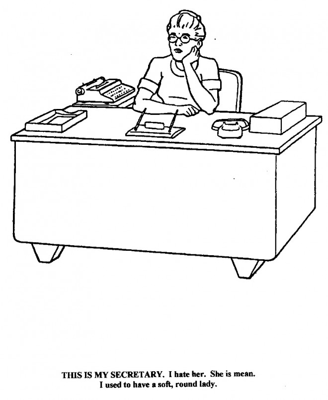 Secretary images Colouring Pages