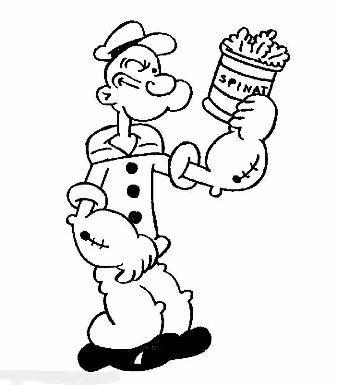 POPEYE COLORING PAGES PRINT | Fantasy Coloring Pages