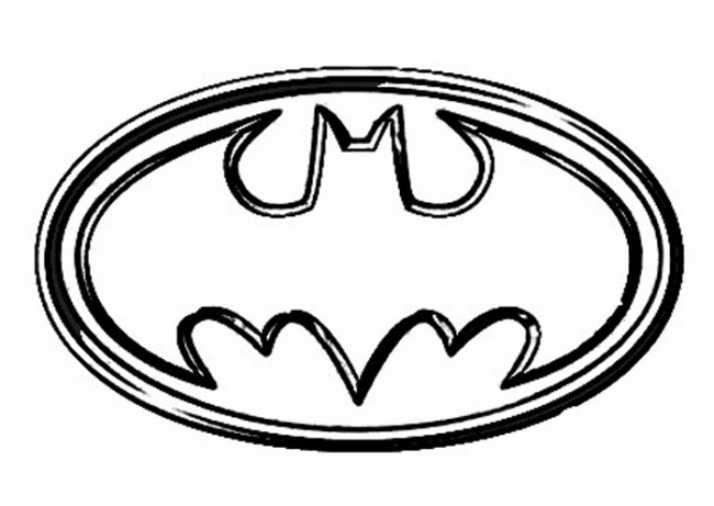 Free Printable Batman Logo Coloring Pages