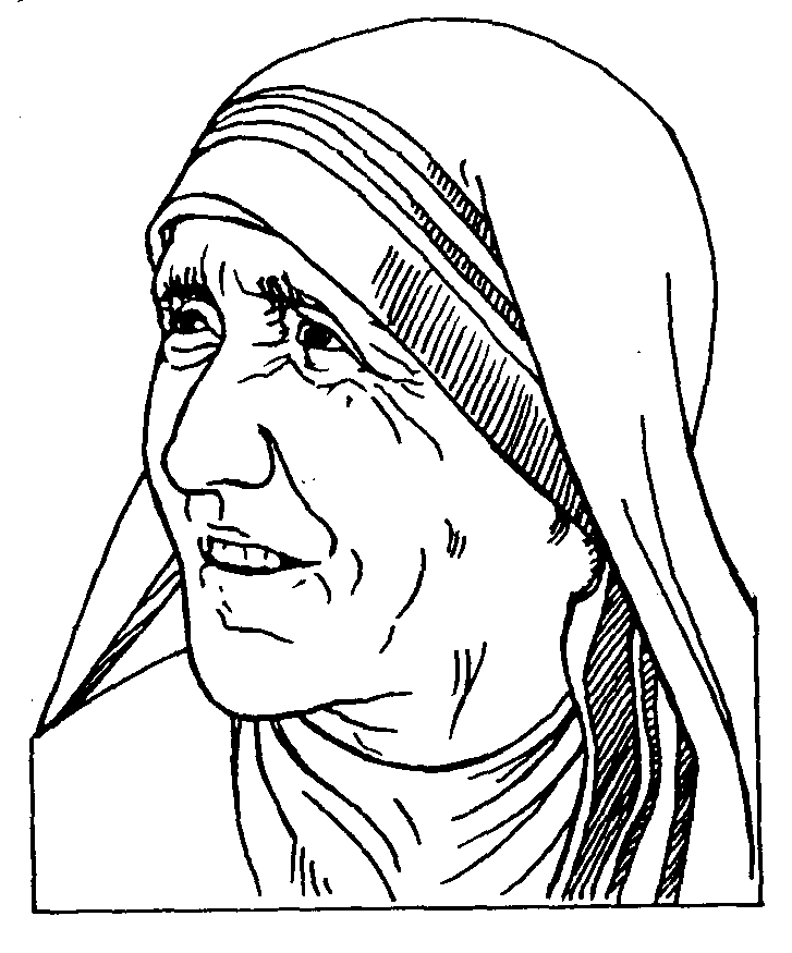 nun Colouring Pages (page 2)