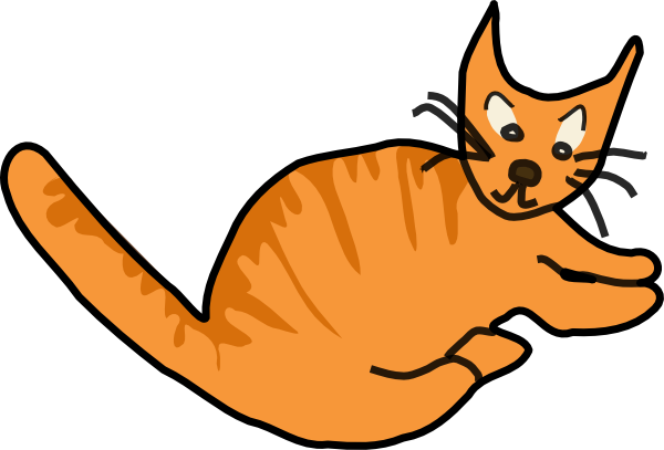 Brown Cat clip art - vector clip art online, royalty free & public ...