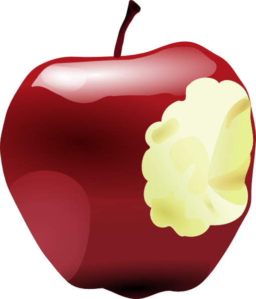 free apple core clip art - photo #8