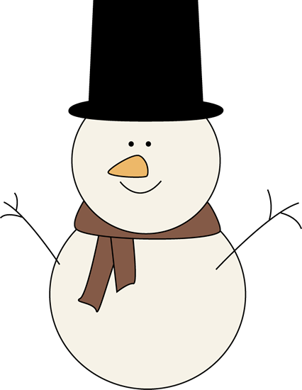 Classic Snowman Clip Art - Classic Snowman Image