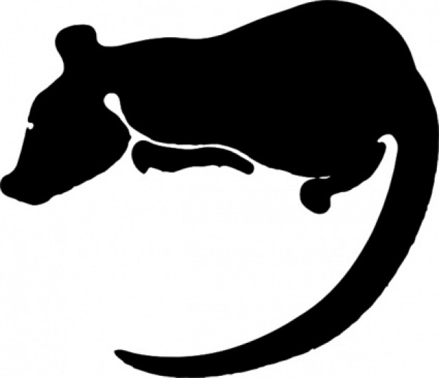 Rat Silhouette clip art Vector | Free Download