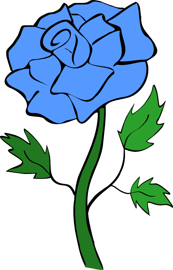 Blue Rose Clip Art - Noelle Nichols' Blog