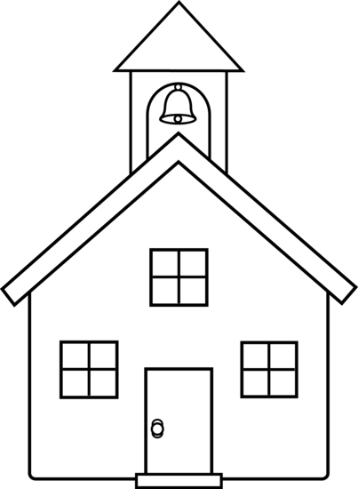 School House Outline - Cliparts.co