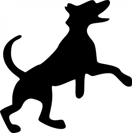 Jumping Dog clip art Vector clip art - Free vector for free download