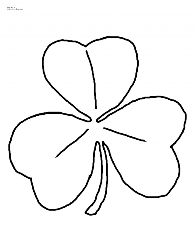 Shamrock Coloring Pages Free Coloring Pages 231897 Shamrock ...