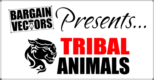 Tribal Animals Clipart Vinyl Cutter Plotter Images Vector Art CD ...