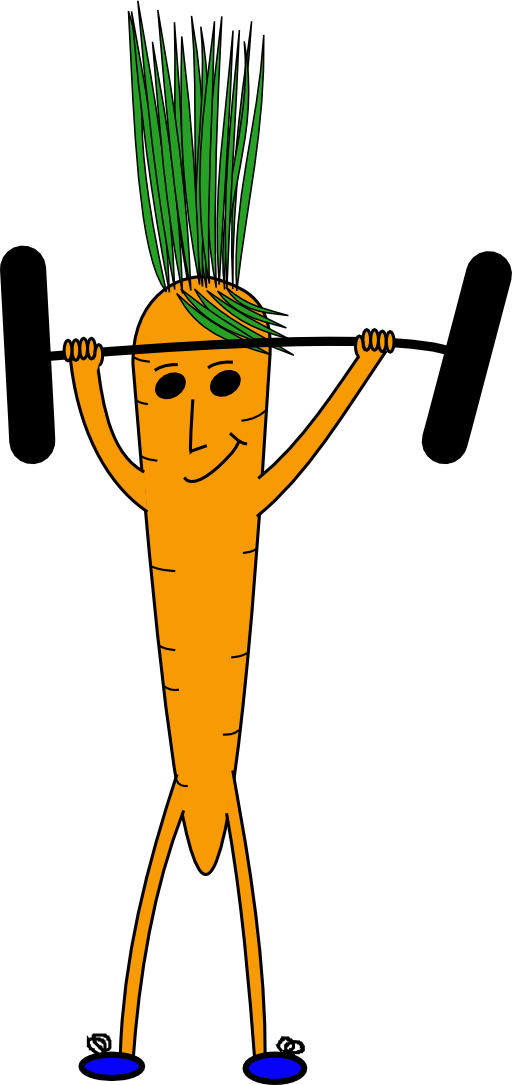 clipart-weightlifting-carrot- ...