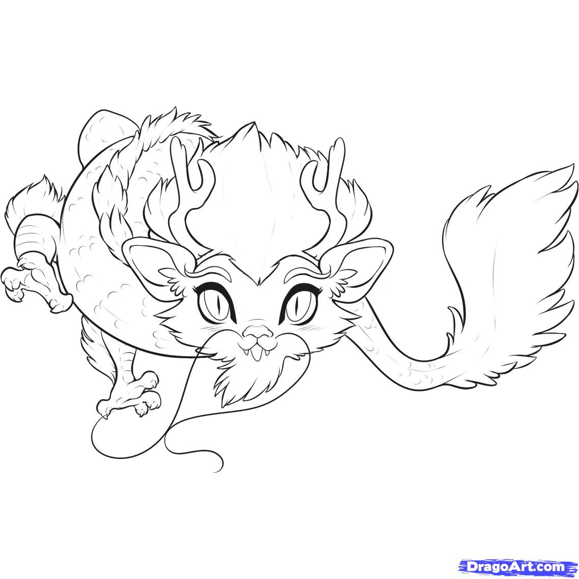 How to Draw a Chibi Chinese Dragon, Step by Step, Chibis, Draw ...