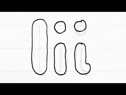 How to Draw Bubble Writing Real Easy - Letter I - YouTube