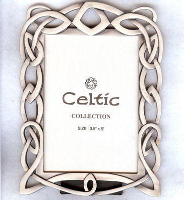 Pewter Celtic Frame (5x3.5) | Welsh Gifts | Pewter Celtic Frame ...