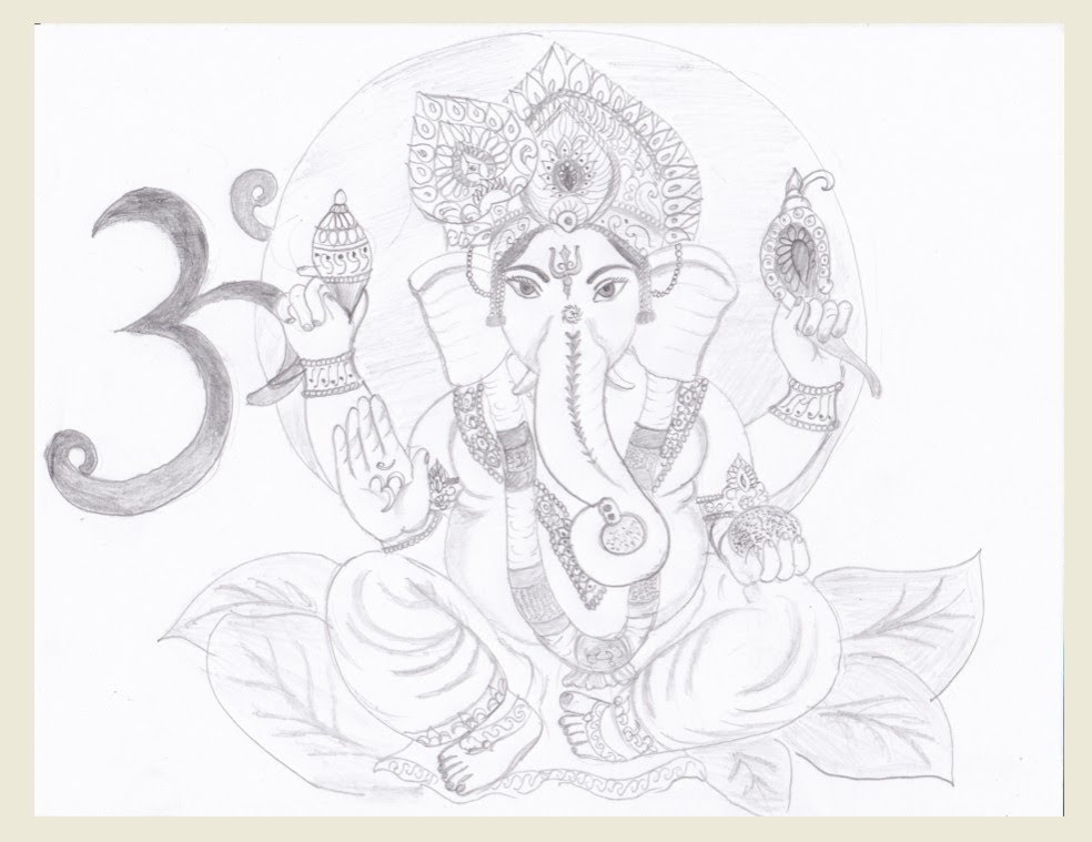Drawing - Lord Ganesha - YouTube