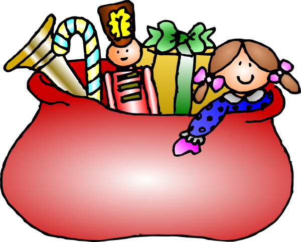 Santa Claus Bag clip art - vector clip art online, royalty free ...