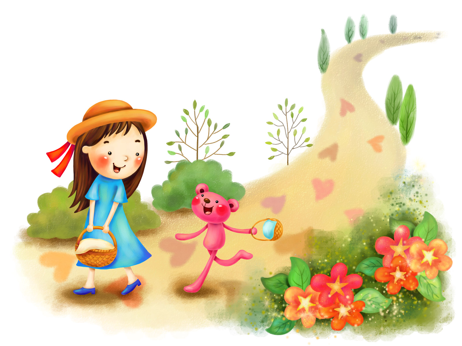Download Cute Cartoon South Korea Wallpaper 1600x1200 | Wallpoper ...