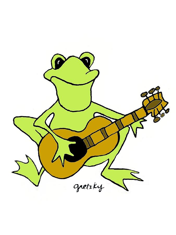 Frog With Guitar by Paintings by Gretzky - Frog With Guitar ...