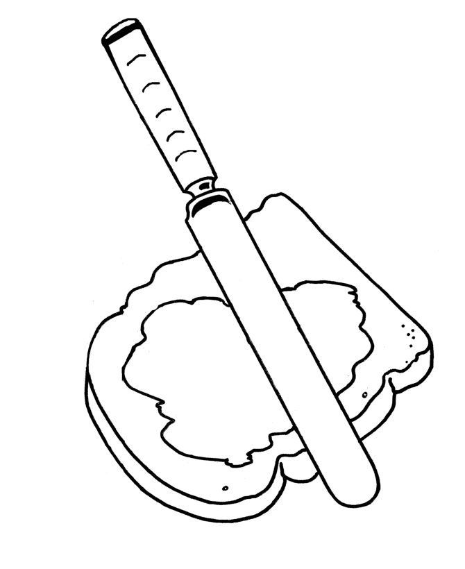 Butter Coloring Page Images & Pictures - Becuo