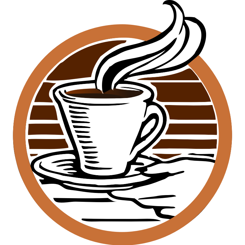 Clipart - Johnny's Cup of Coffee Coloured