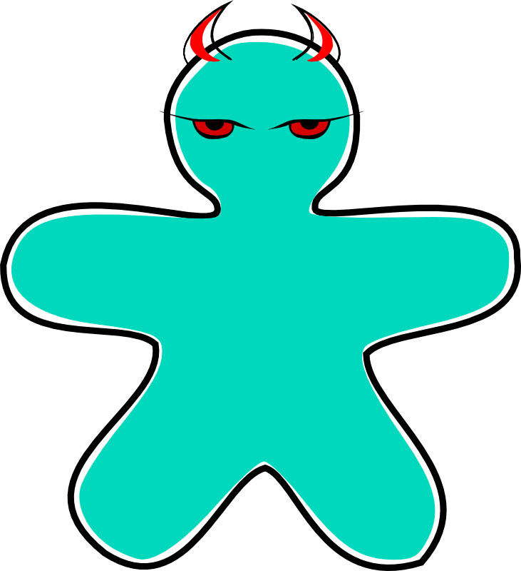 free clipart gingerbread man outline - photo #42