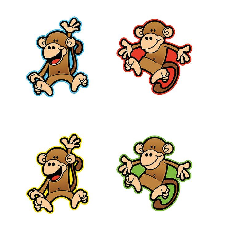 Monkey Cutouts - OrientalTrading.com | school | Pinterest
