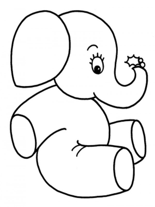 Cute Elephant Coloring Pages Coloring Book Area Best Source For ...