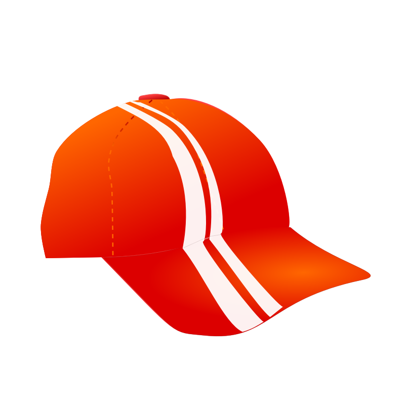 Clipart - cap with racing stripes