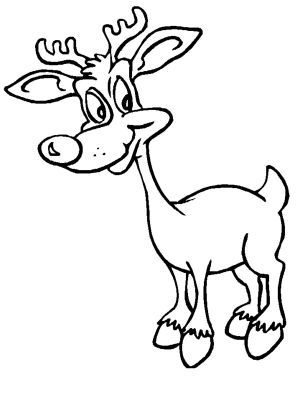 Christmas Reindeer Coloring Pages - Picture 76 – Rudolph the Red ...