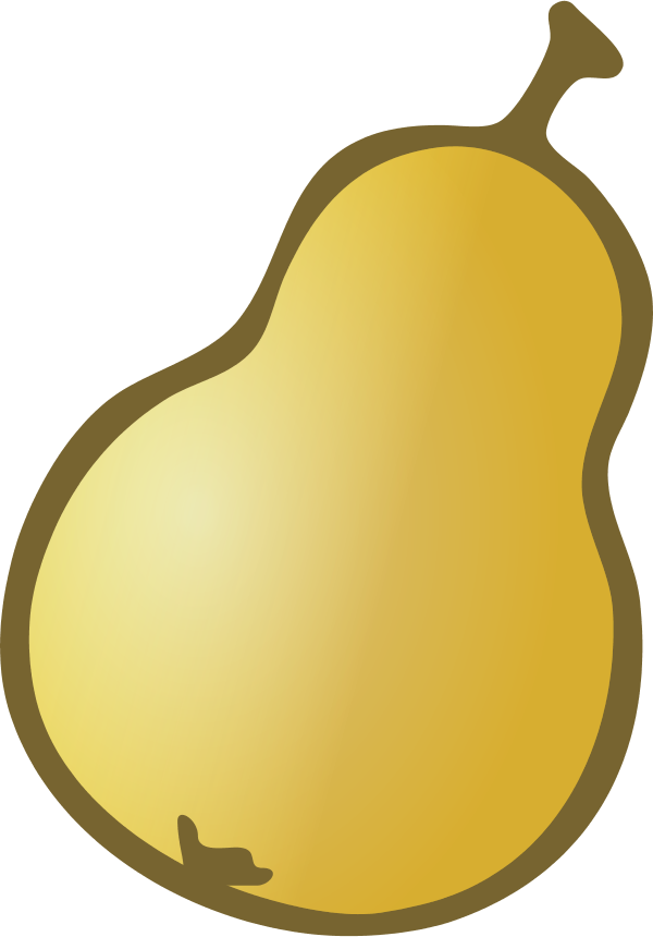 pear clip art - vector Clip Art