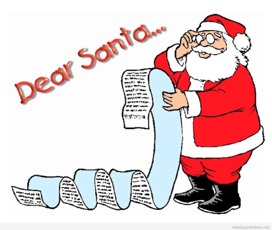 Wallpaper Dear Santa | Holidays Wishes