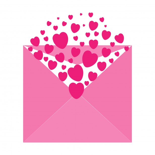 Hearts Envelope Pink Clipart Free Stock Photo - Public Domain Pictures