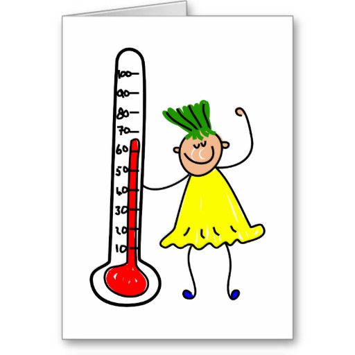 Thermometer Kid Greeting Cards | Zazzle