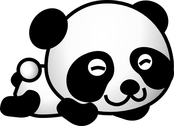 Cartoonish Panda clip art - vector clip art online, royalty free ...