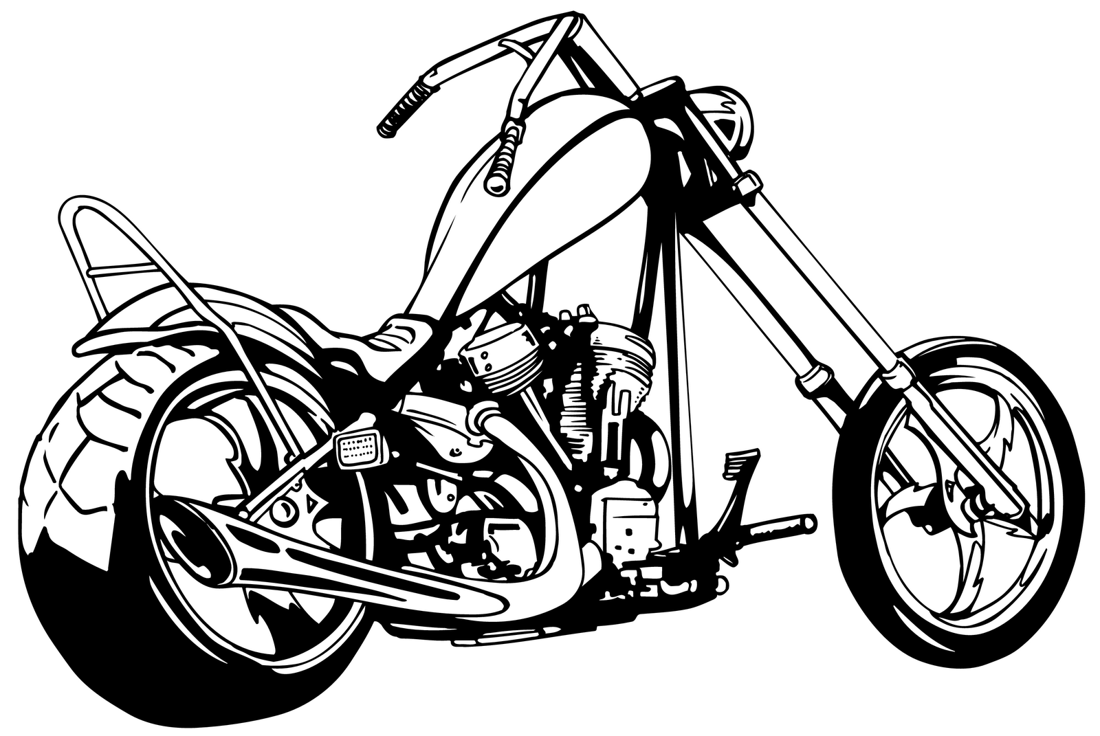 Motorcycle Silhouette Clip Art - Cliparts.co
