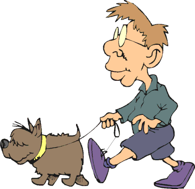 Walking The Dog Cartoon | lol-