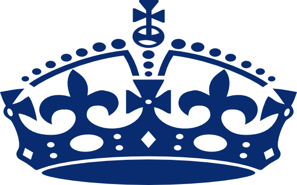Blue Jubilee Crown clip art - vector clip art online, royalty free ...