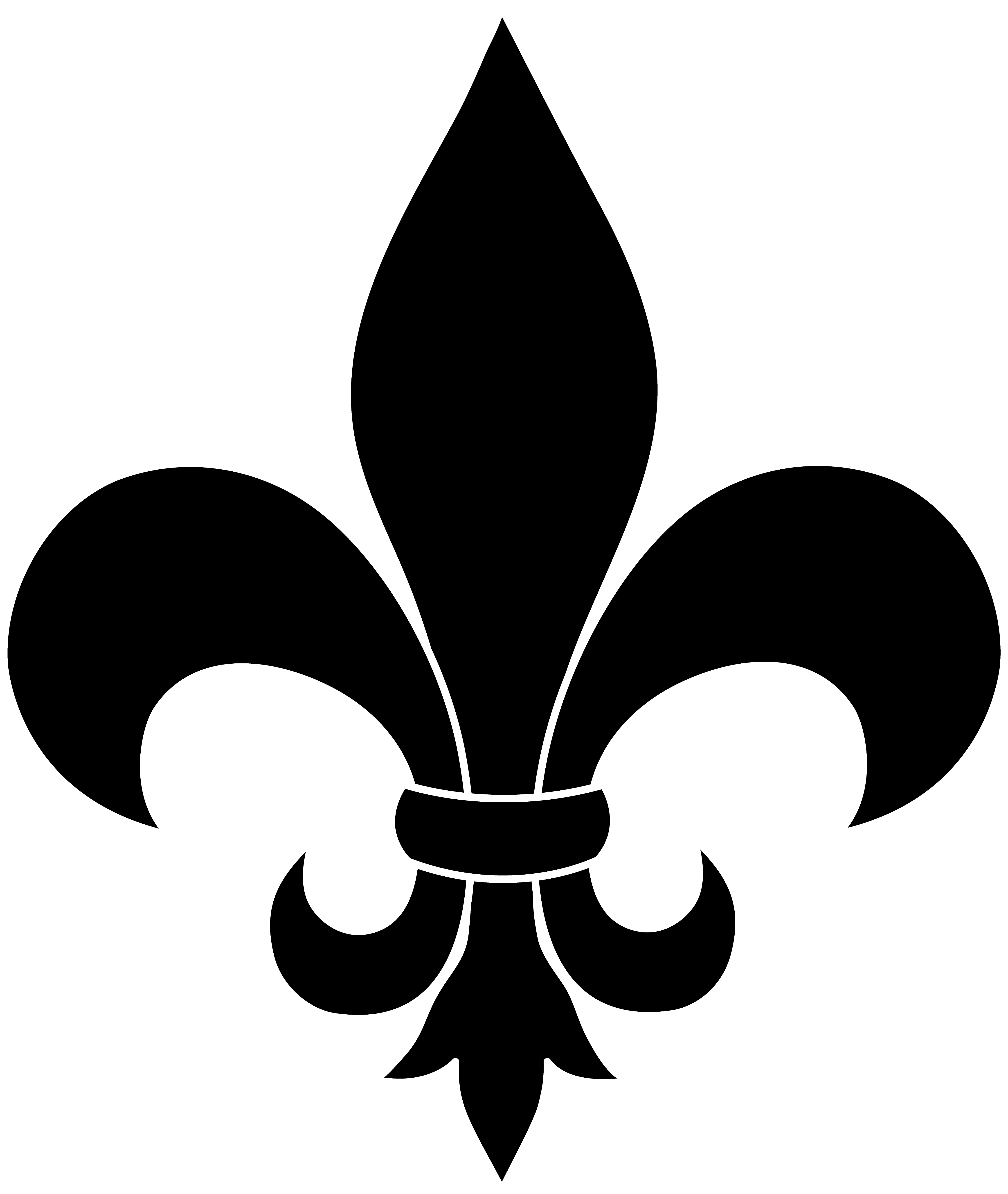 List 101+ Pictures fleur de lis clip art black and white Latest