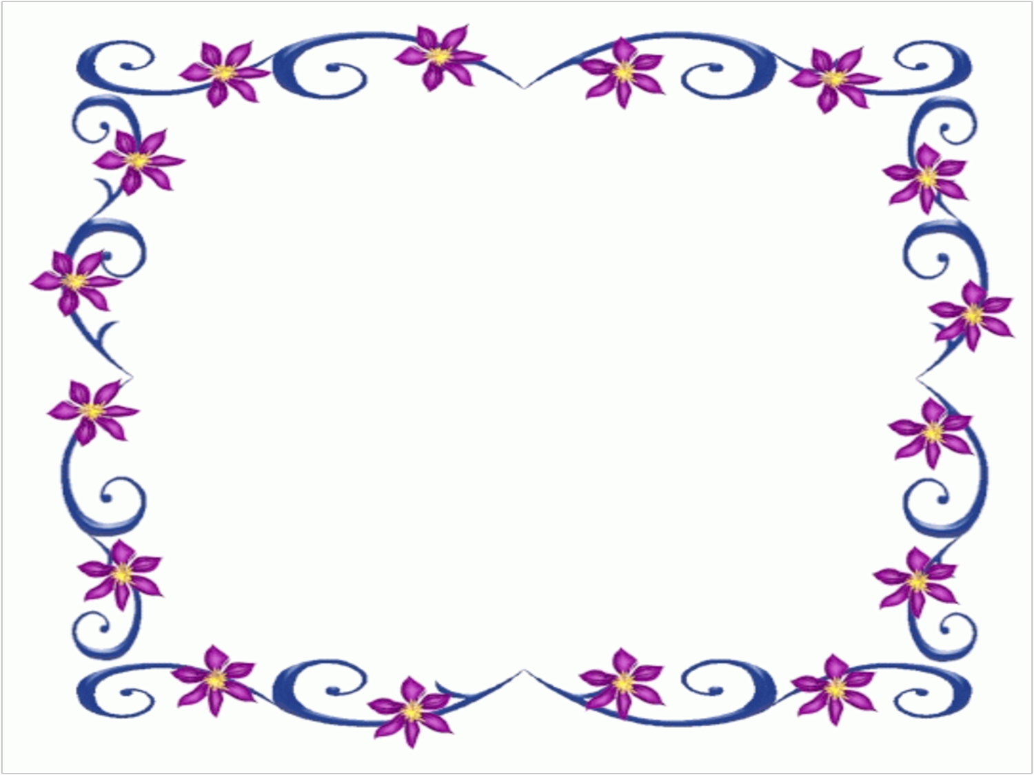 Free Microsoft Free Clip Art Purple Flowers Powerpoint Borders ...
